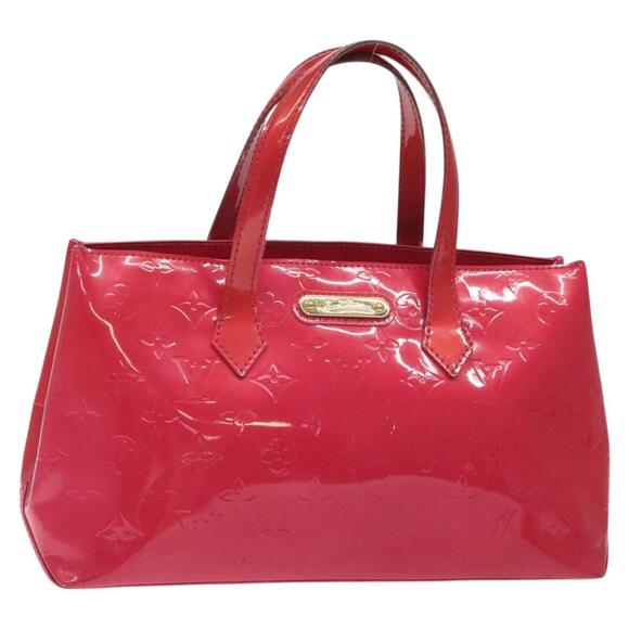 LOUIS VUITTON Monogram Vernis Wilshire PM Hand Bag Rose Pop M93643 - Picture 1 of 16